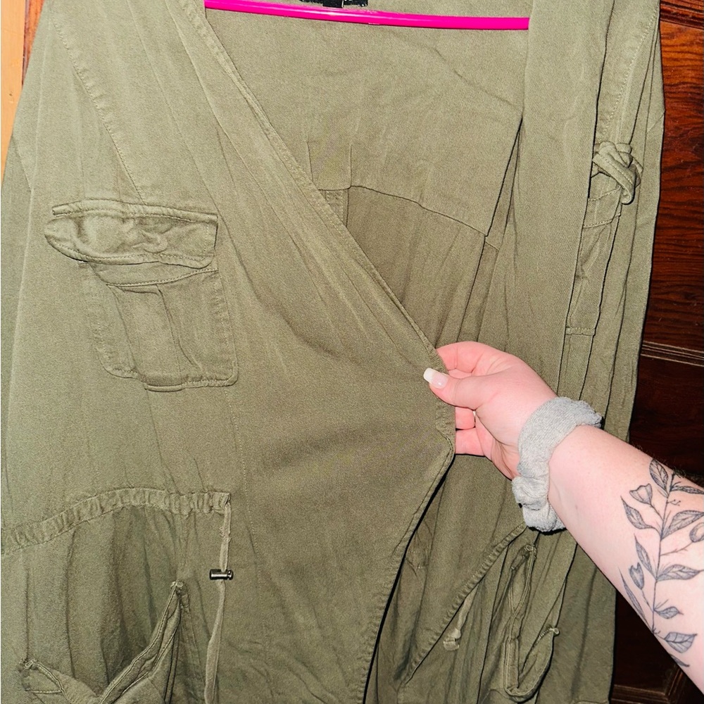 Torrid Hunter Green Utility Jacket Size 4XL